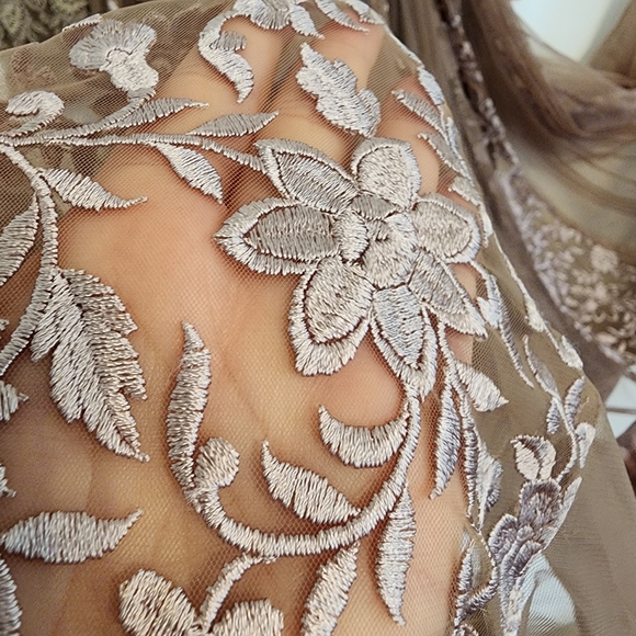 Fancy Anarkali Dress - Mauve - 39" Medium - Picture 7 of 15